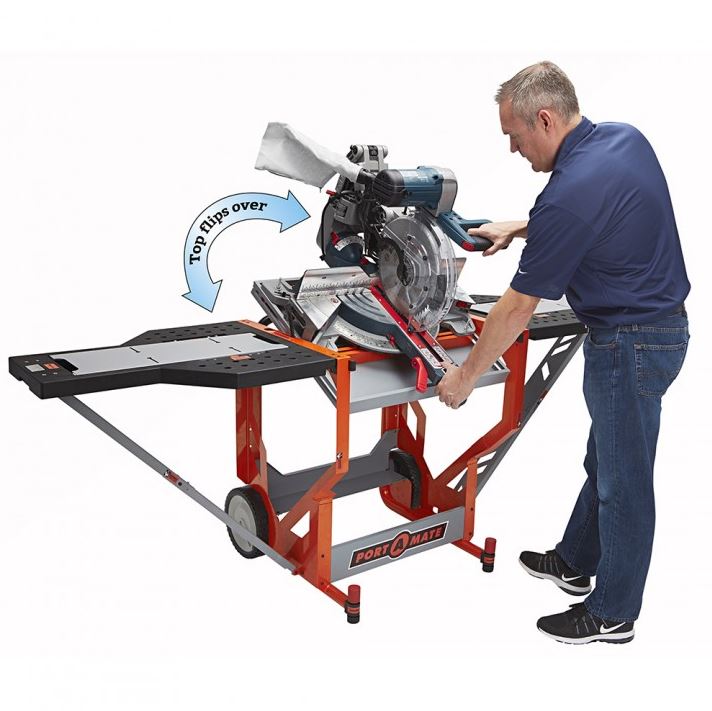 graphical miter saw stand representation