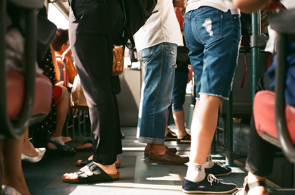 passengers on a subway